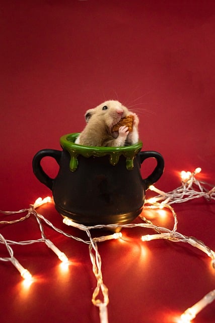 Free download hamster rodent fairy lights chubby free picture to be edited with GIMP free online image editor