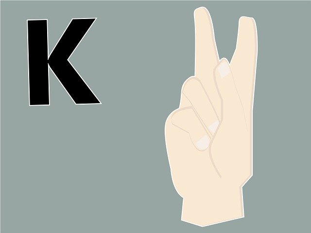 Free download Hand Language K Kettle -  free illustration to be edited with GIMP free online image editor