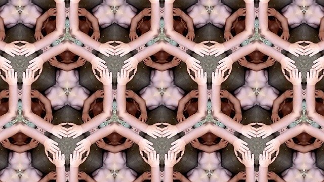 Free download Hands Join Pattern -  free illustration to be edited with GIMP free online image editor