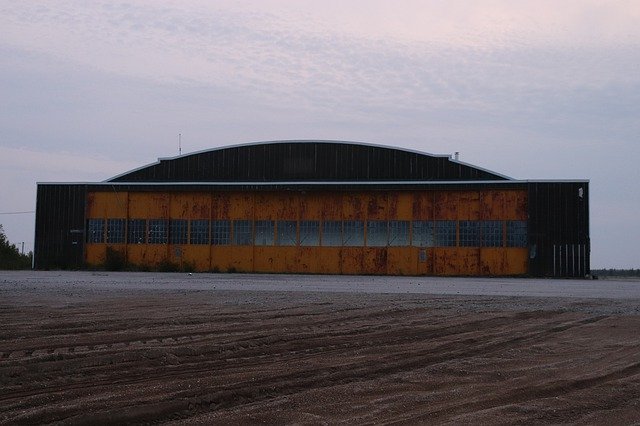 Free download Hangar Airport Urbex -  free photo or picture to be edited with GIMP online image editor