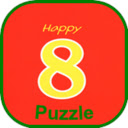 Happy 8 Puzzle  screen for extension Chrome web store in OffiDocs Chromium