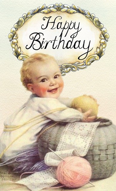 Free download Happy Birthday Baby -  free illustration to be edited with GIMP free online image editor
