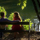Happy couple by the lake  screen for extension Chrome web store in OffiDocs Chromium