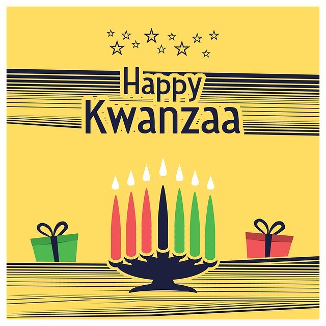 Free download Happy Kwanzaa Kinara Habari Gani -  free illustration to be edited with GIMP online image editor