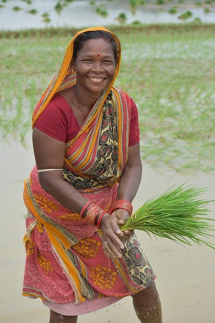 Download gratuito Happy Woman Farmer - foto o immagine gratuita da modificare con l'editor di immagini online di GIMP