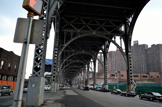 Téléchargement gratuit de l'image gratuite du métro du pont de harlem à éditer avec l'éditeur d'images en ligne gratuit GIMP