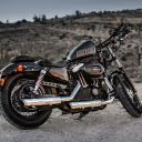 Harley Davidson Forty Eight: A Dark and Muscular Bobber Icon  screen for extension Chrome web store in OffiDocs Chromium