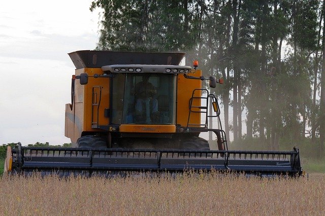 Free download Harvest Harvester Soybeans A -  free photo or picture to be edited with GIMP online image editor