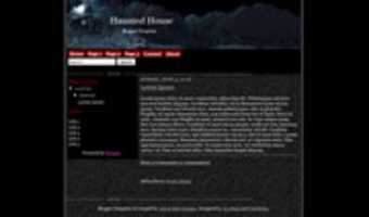 Free download haunted-house-blogger-template free photo or picture to be edited with GIMP online image editor