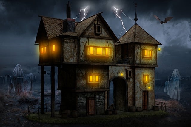 Kostenloser Download von Haunted House House Haunted Spooky, kostenloses Bild zur Bearbeitung mit dem kostenlosen Online-Bildeditor GIMP