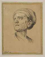 Free download Head of a Woman in Three Quarter View free photo or picture to be edited with GIMP online image editor