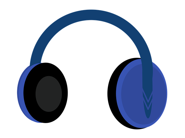 Free download Headphones Blue Black -  free illustration to be edited with GIMP free online image editor