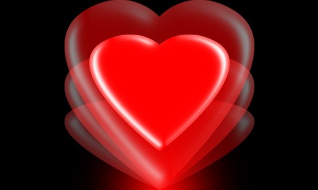 Free download Heart Background Black -  free illustration to be edited with GIMP free online image editor
