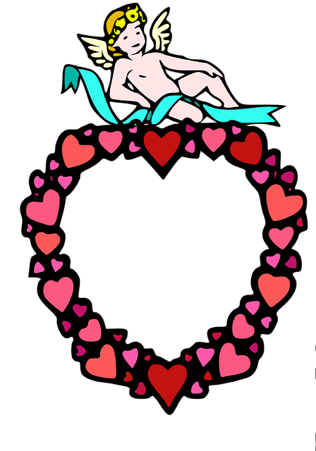 Free download Heart Border Frame Picture -  free illustration to be edited with GIMP free online image editor