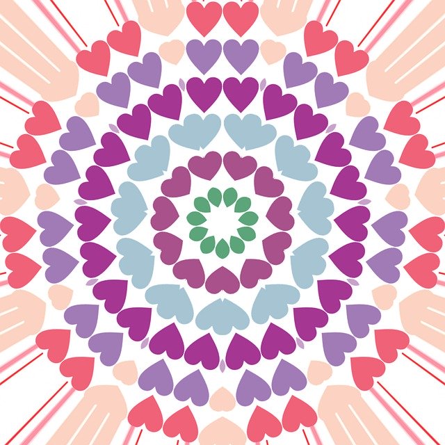 Free download Heart Circle Hearts Valentine -  free illustration to be edited with GIMP free online image editor