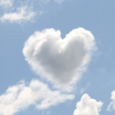 Heart cloud Theme  screen for extension Chrome web store in OffiDocs Chromium