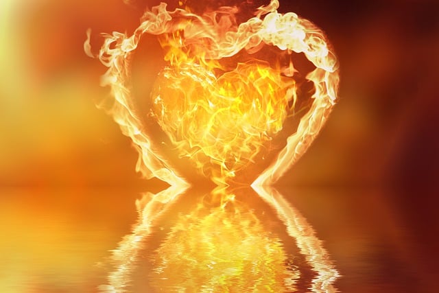 Free download heart of fire fire love free picture to be edited with GIMP free online image editor