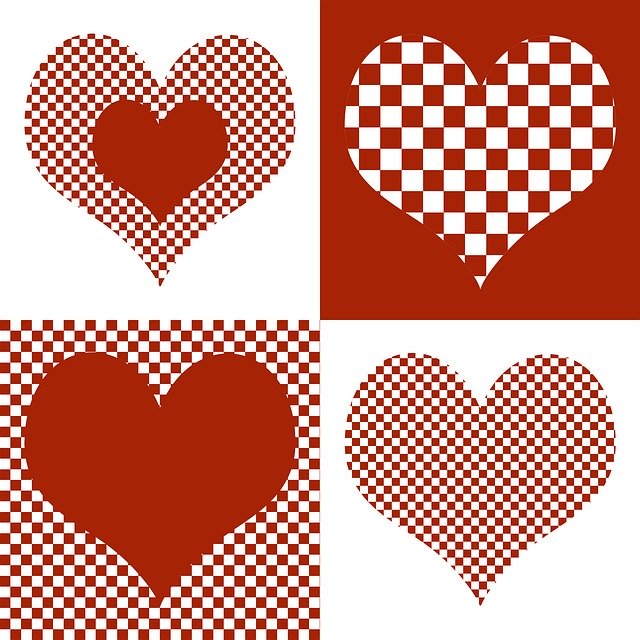 Free download Heart Pattern ValentineS -  free illustration to be edited with GIMP free online image editor