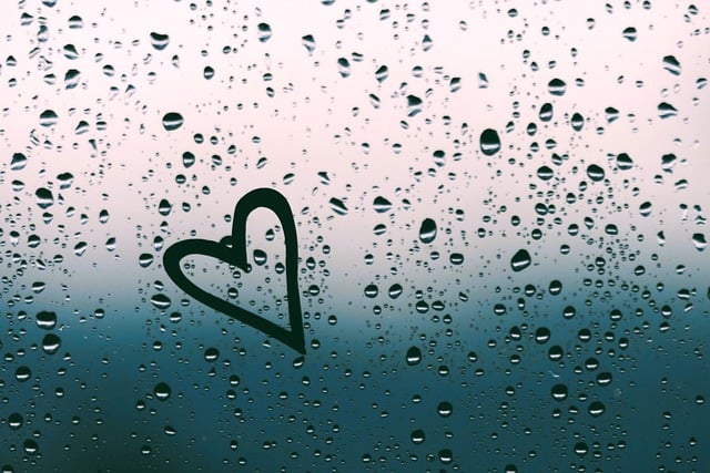 Descarga gratis corazón lluvia enamorada gotas tristes imagen gratis para ser editada con el editor de imágenes en línea gratuito GIMP