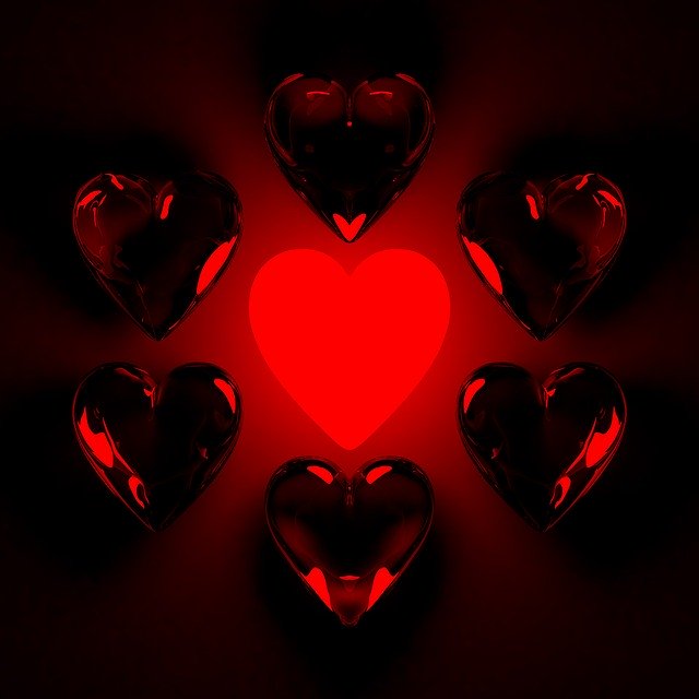 Free download Heart Red Glass -  free illustration to be edited with GIMP free online image editor