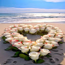 Heart shaped white rose wallpaper  screen for extension Chrome web store in OffiDocs Chromium