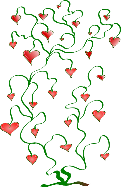 Free download Hearts Love Plant - Free vector graphic on Pixabay free illustration to be edited with GIMP free online image editor