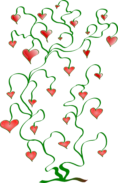 تحميل مجاني Hearts Love Plant - رسم متجه مجاني على رسم توضيحي مجاني لـ Pixabay ليتم تحريره باستخدام محرر صور مجاني عبر الإنترنت من GIMP