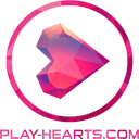 Hearts PLAY HEARTS.COM  screen for extension Chrome web store in OffiDocs Chromium