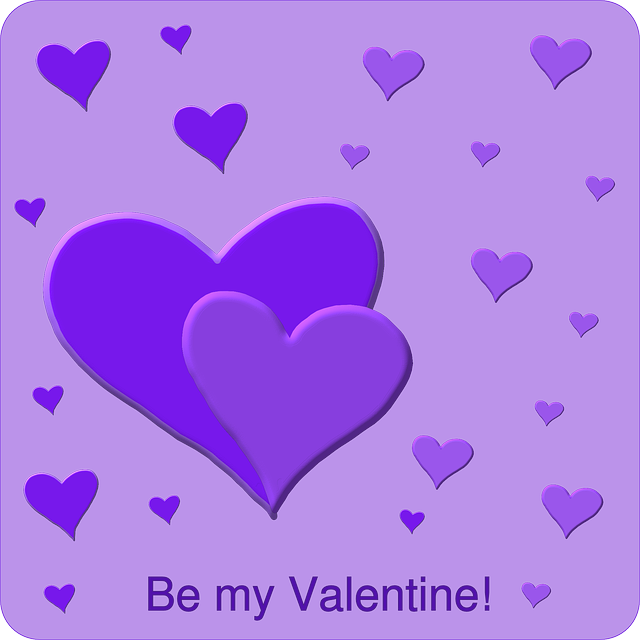 Free download Hearts Violet Valentines - Free vector graphic on Pixabay free illustration to be edited with GIMP free online image editor