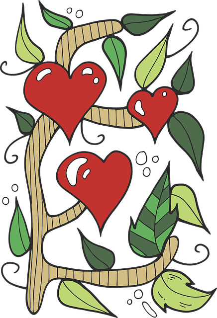 Free download Heart Tree Flower -  free illustration to be edited with GIMP free online image editor