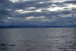 Free download Heavy clouds over Agostini Sound free photo or picture to be edited with GIMP online image editor