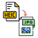 HEIC to JPG  screen for extension Chrome web store in OffiDocs Chromium