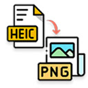 HEIC to PNG  screen for extension Chrome web store in OffiDocs Chromium
