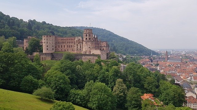 Free download Heidelberg Castle Fortress -  free photo or picture to be edited with GIMP online image editor