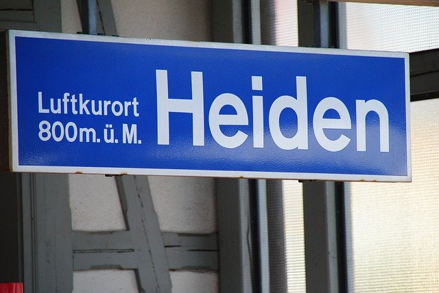 Free download Heiden Town Sign Switzerland -  free photo or picture to be edited with GIMP online image editor
