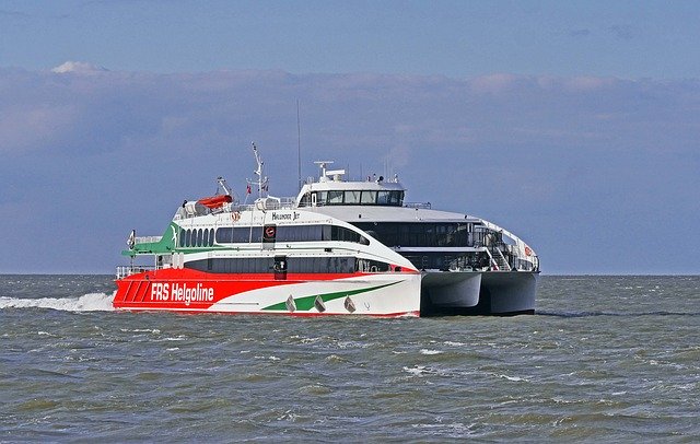 Free download Helgoland Ferry Catamaran North -  free photo or picture to be edited with GIMP online image editor