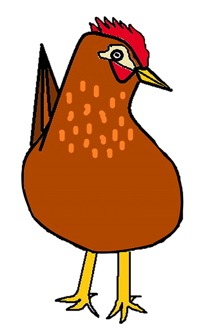 Free download Hen Drawing Ave -  free illustration to be edited with GIMP free online image editor