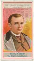 Free download Henry W. Grady, The Atlanta Constitution, from the American Editors series (N1) for Allen & Ginter Cigarettes Brands free photo or picture to be edited with GIMP online image editor