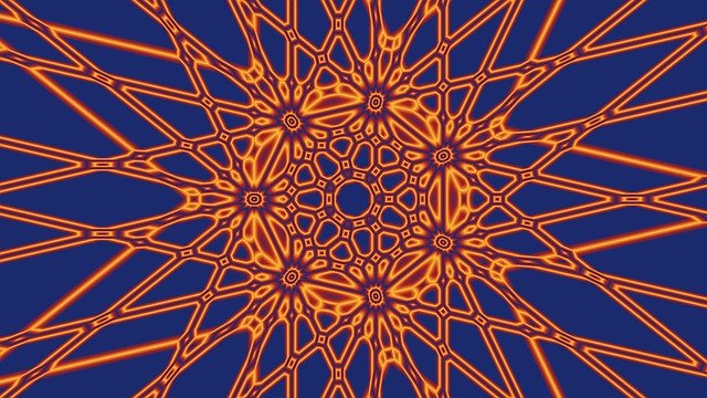 Free download Heptagon Rays Geometry -  free illustration to be edited with GIMP free online image editor