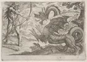 Free download Hercules and the Serpent Ladon, from the Labors of Hercules free photo or picture to be edited with GIMP online image editor