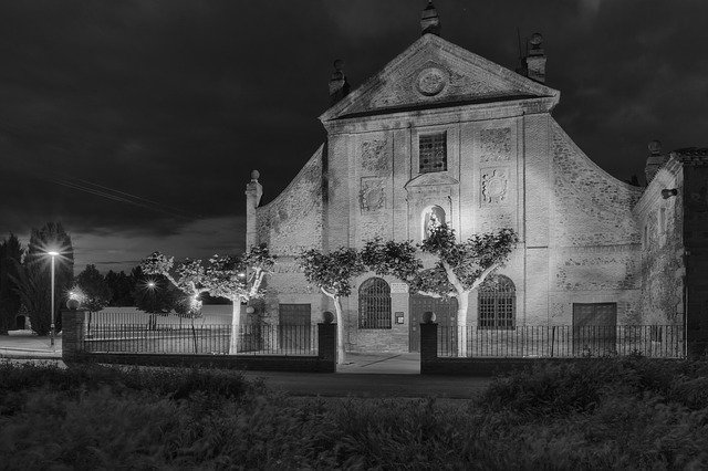 Free download Hermitage Calahorra Night -  free photo or picture to be edited with GIMP online image editor