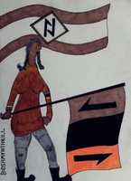 Free download Hestanfell Flag-girl free photo or picture to be edited with GIMP online image editor