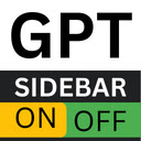 Hide Sidebar Chat GPT  screen for extension Chrome web store in OffiDocs Chromium