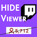 Hide Twitch Viewer count  screen for extension Chrome web store in OffiDocs Chromium
