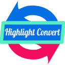 Highlight Convert  screen for extension Chrome web store in OffiDocs Chromium
