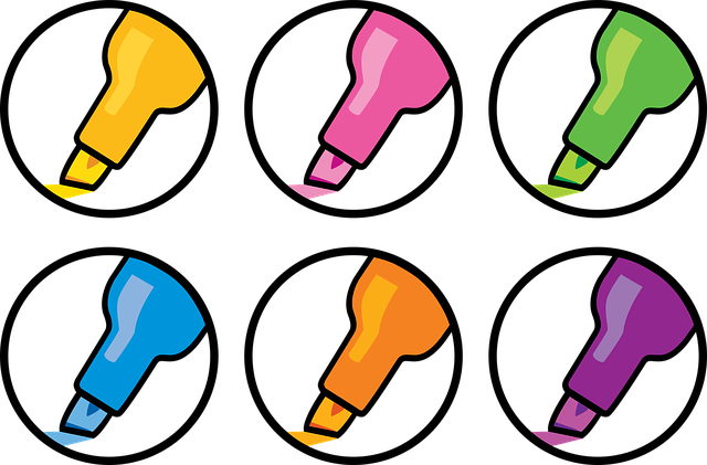 Free download Highlighter Icons - Free vector graphic on Pixabay free illustration to be edited with GIMP free online image editor