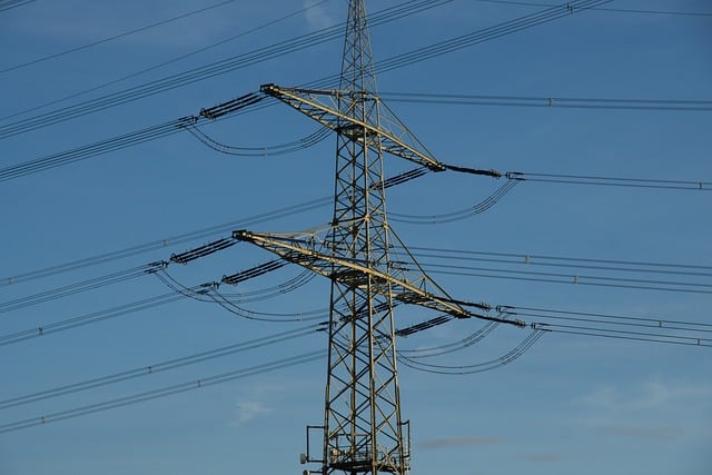 Free download high voltage mast landline free picture to be edited with GIMP free online image editor