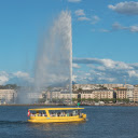 High water fountains above the city river  screen for extension Chrome web store in OffiDocs Chromium