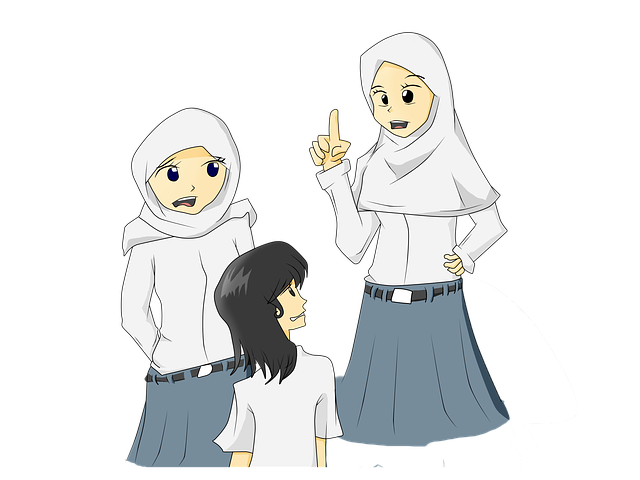Free download Hijab Girl School -  free illustration to be edited with GIMP free online image editor