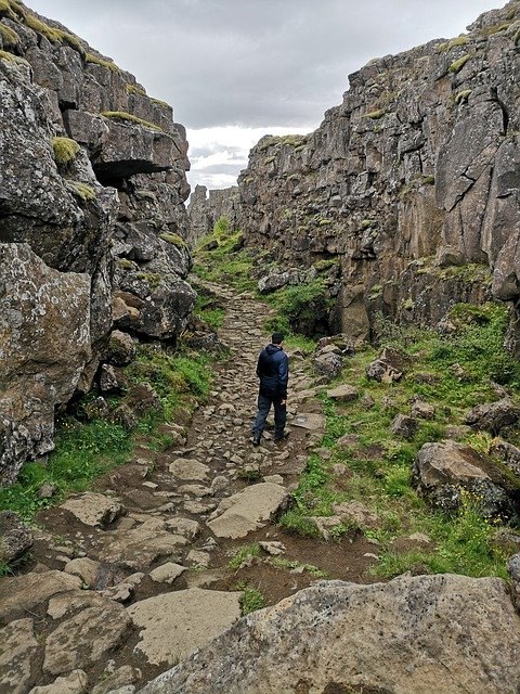 Bezpłatne pobieranie Hiking Iceland Mountains - darmowe zdjęcie lub obraz do edycji za pomocą internetowego edytora obrazów GIMP